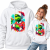 BLUZA Z KAPTUREM  ŚWIĄTECZNA  COOKIE